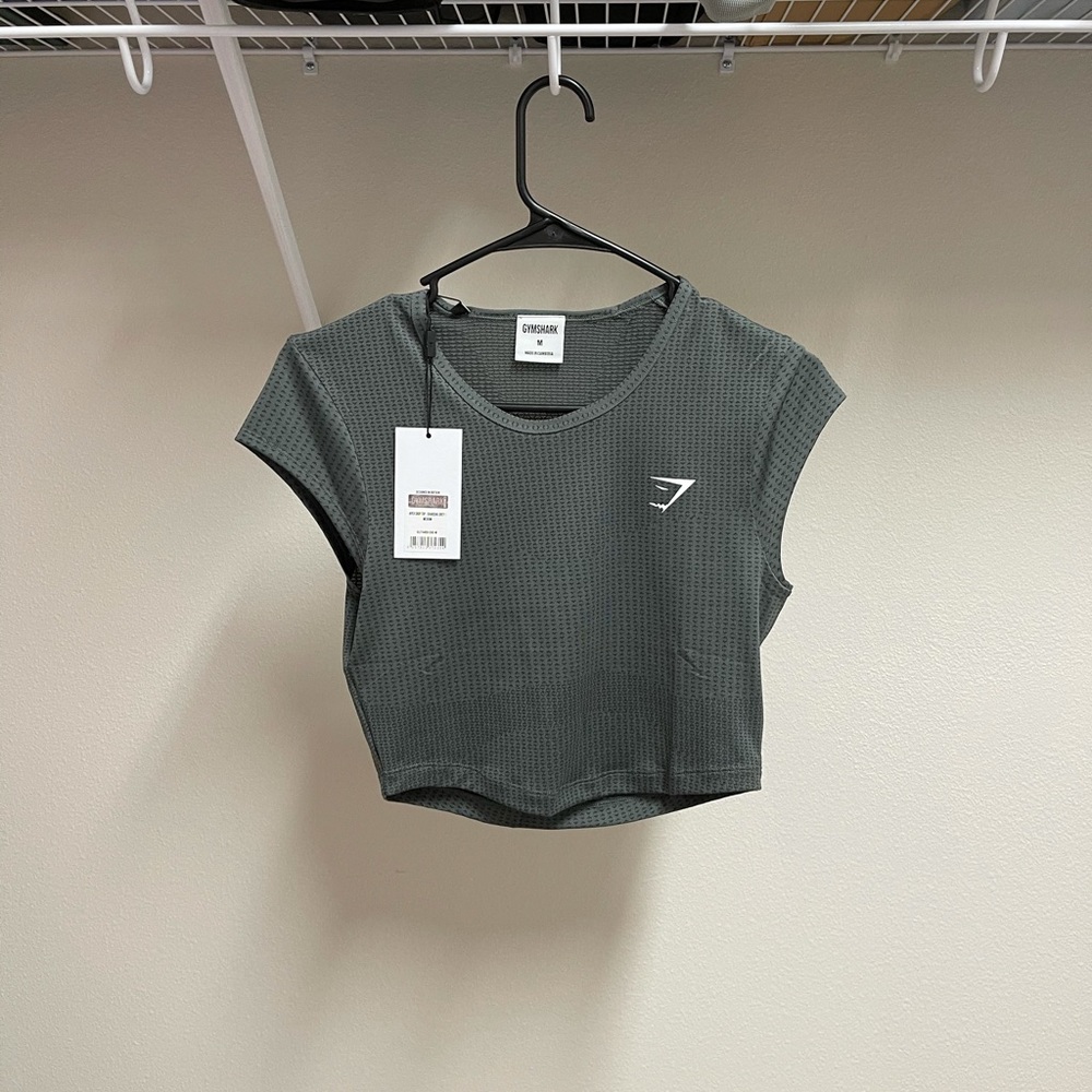 Grey Gymshark top women’s size medium